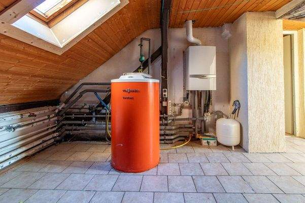 Heizung im Dachgeschoss