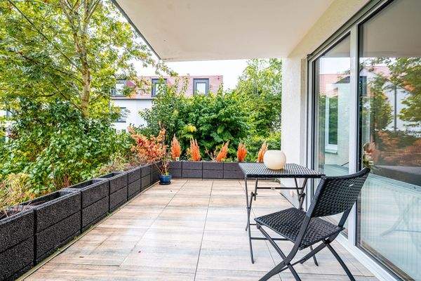 Überdachten Sonnen-Terrasse