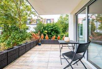 Überdachten Sonnen-Terrasse