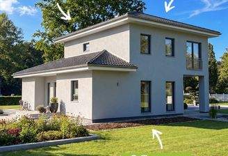 Wunderschöne Stadtvilla  mit Walmdach