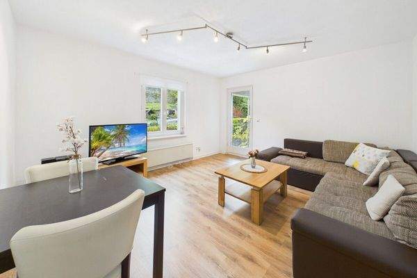 EG Ferienwohnung Wohnzimmer 