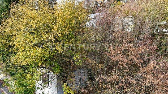 Draufsicht auf die dazugehörige Garage