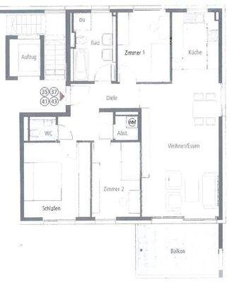 Grundriss 1.Obergeschoss