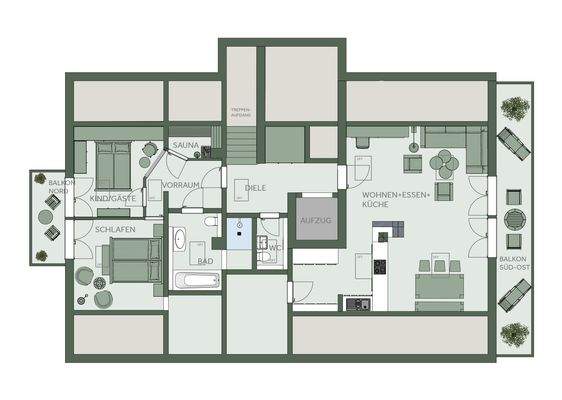 Grundriss Wohnung DG