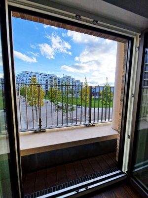 Austritt mit Sitzbank