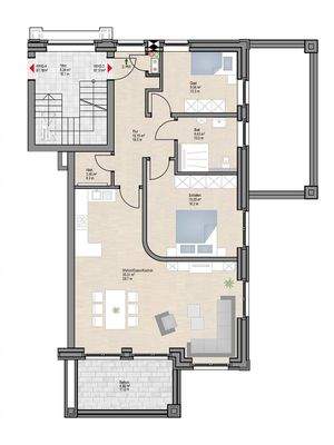 Wohnungsplan OG WHG3