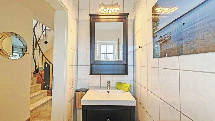 Gäste-WC Ferienhaus Plauer See