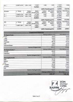 Wohnflächenberechnung 3