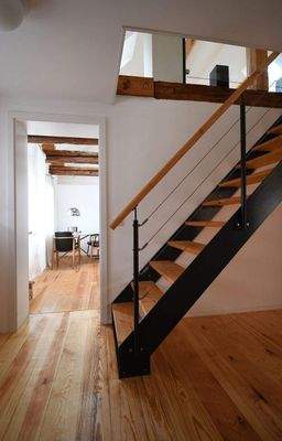 Blick vom Flur ins Wohnzimmer