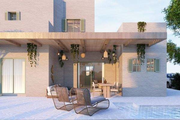 Kreta, Litsarda: Neubau-Projekt! Villa mit Meerblick zu verkaufen