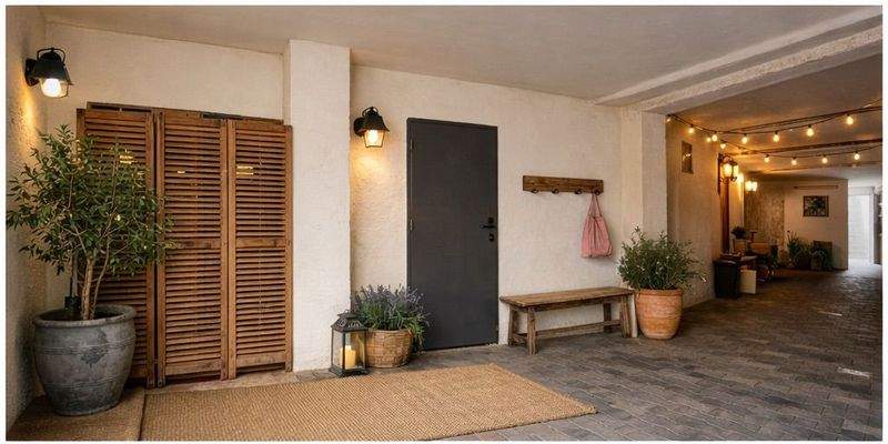 Überdachter Hof zum Eingang Hinterhaus