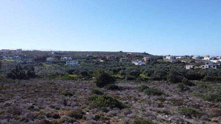 Kreta, Agios Onoufrios: Eckgrundstück mit Meerblick zu verkaufen