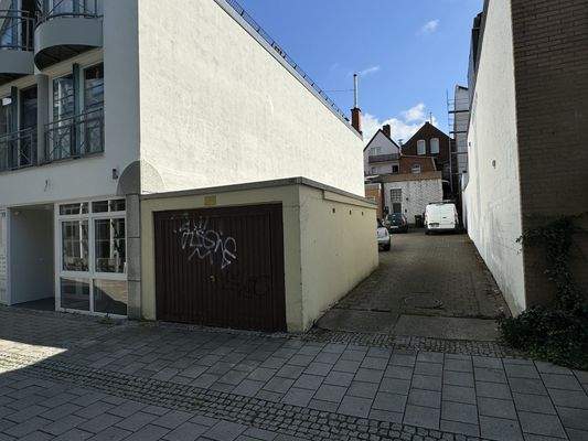 Der rückwärtige Teil der Liegenschaft