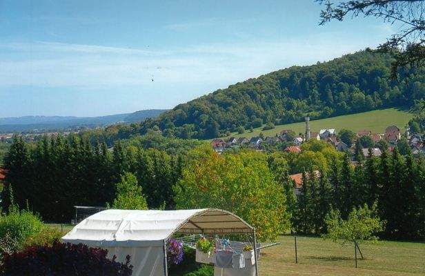 Panoramablick am Kaufgrundstück