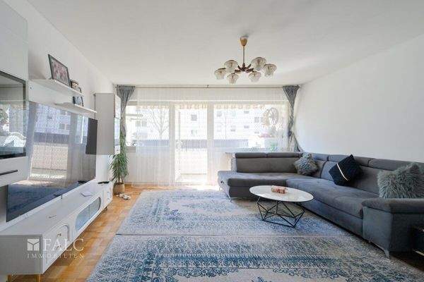 Wohnzimmer Blick Terrasse