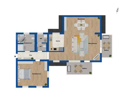 Grundriss 1. Obergeschoss