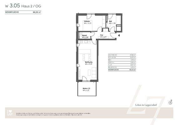 OG W 3.05 2 ZI 66,03 qm