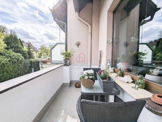 gemütlicher Balkon