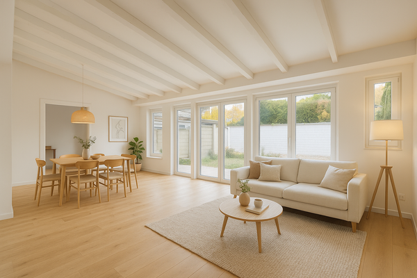 Wohnbereich virtuell saniert