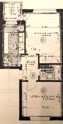 Der komplette Wohnungsgrundriss 