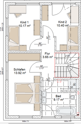 Doppelhaushälfte Landsberger Straße Grundriss OG.p