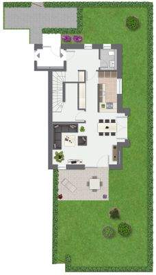 Grundriss Erdgeschoss - nicht maßstabsgerecht