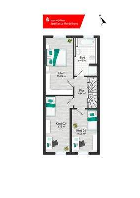 Grundriss Obergeschoss