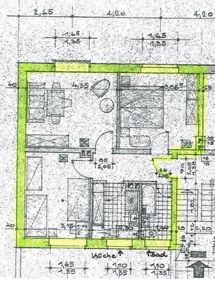 Grundriss der Wohnung