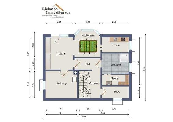 Grundriss Kellergeschoss