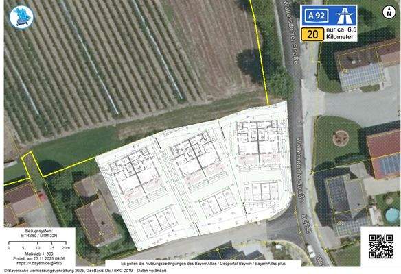 Lageplan mit Doppelhäusern