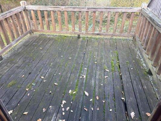 Balkon nach hinten raus