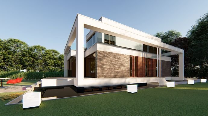 Architektur mit Ausstrahlung-moderne Bauhausvilla in TOP-Lage