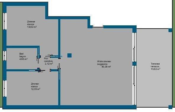 Grundriss ohne Garten