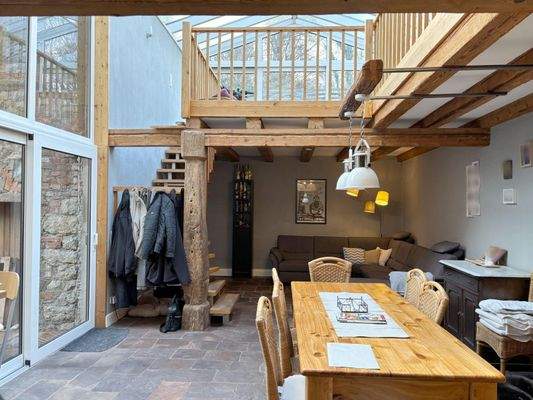 Wohnbereich im Wintergarten