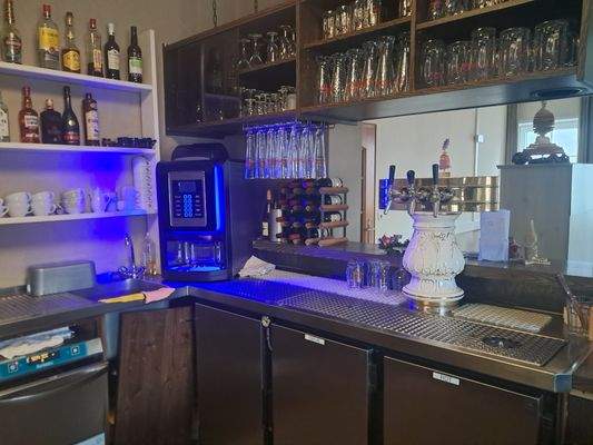 Die Theke, kurze Wege zufriedene Gäste