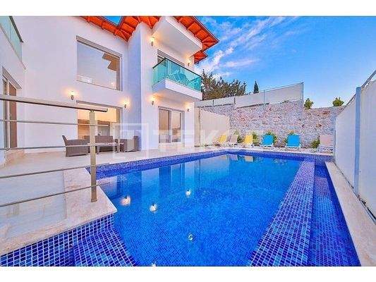 Luxury and Furnished Villas Suitable for Investment in Kaş Antalya