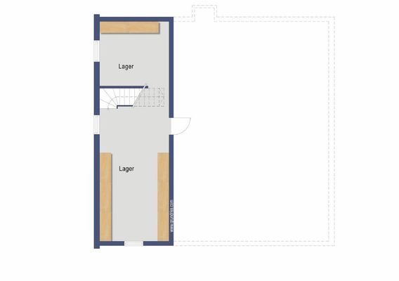 Grundriss Lagerfläche im Untergeschoss