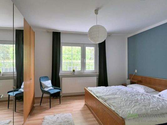 Blick ins Schlafzimmer