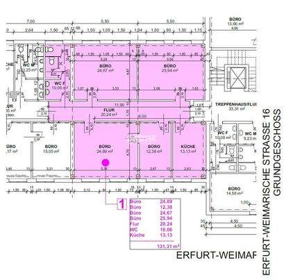 Grundriss EG 131,31 m²
