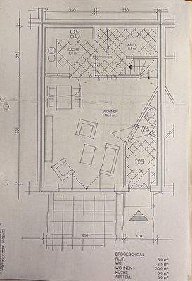 Erdgeschoss (ursprüngl. Zuschnitt)