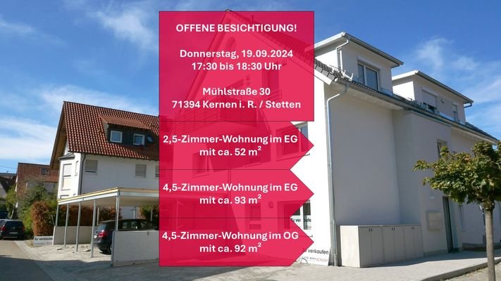 OFFENE BESICHTIGUNG am 19.09.2024!