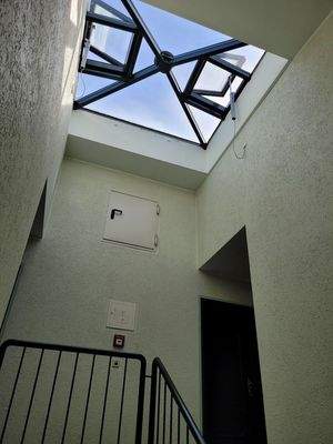 Treppenhaus mit Rauchabzug