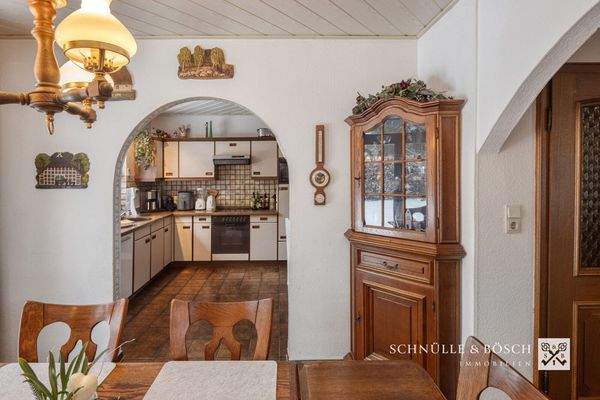 Der Blick in die Küche