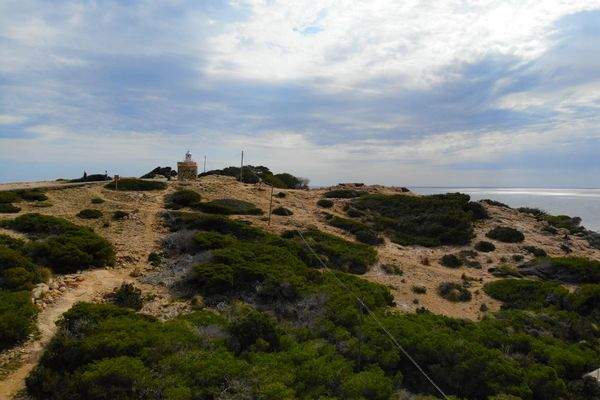 Blick zum Leuchtturm