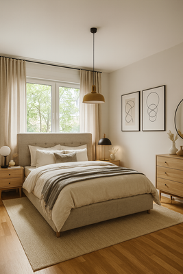 Einrichtungsbeispiel Schlafzimmer