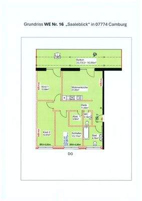 Grundriss Wohnung 16