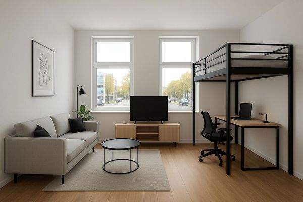 Wohn- und Schlafbereich - KI