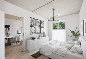 Schlafzimmer Musterwohnung