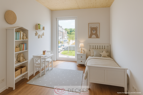 Kinderzimmer - KI möbliert