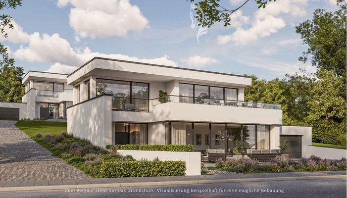Zum Verkauf steht nur das Grundstück: Visualisierung beispielhaft für eine mögliche Bebauung